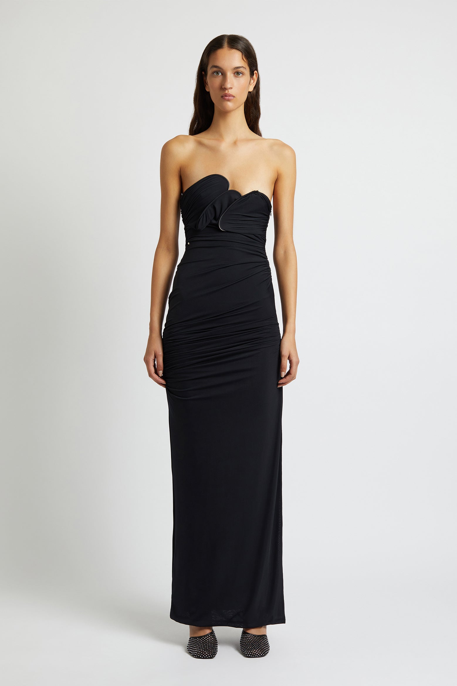 ENCOMPASSED LOOPED BODICE DRESS