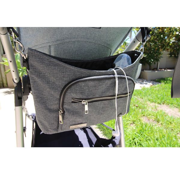 grey pram organiser