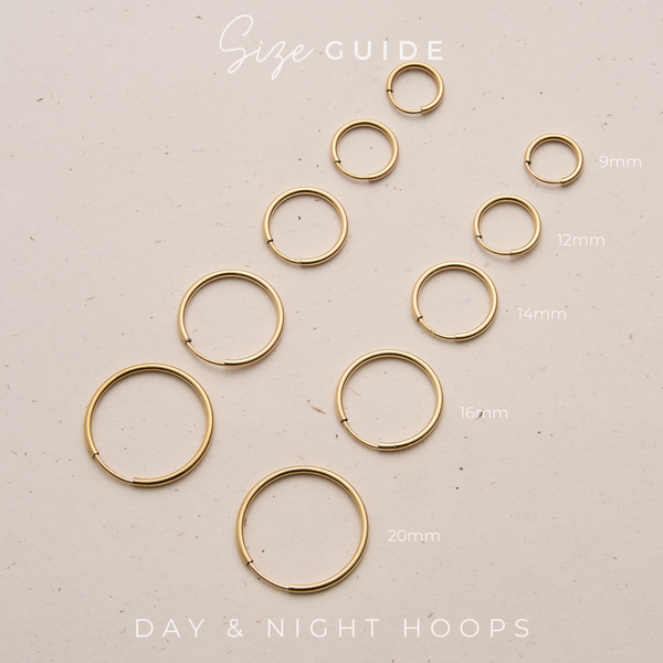 Kellective By Nikki Day and Night Hoops Size Comparison