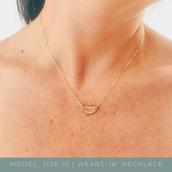 18in Large Padlock Necklace Yellow Gold | Maria Tash