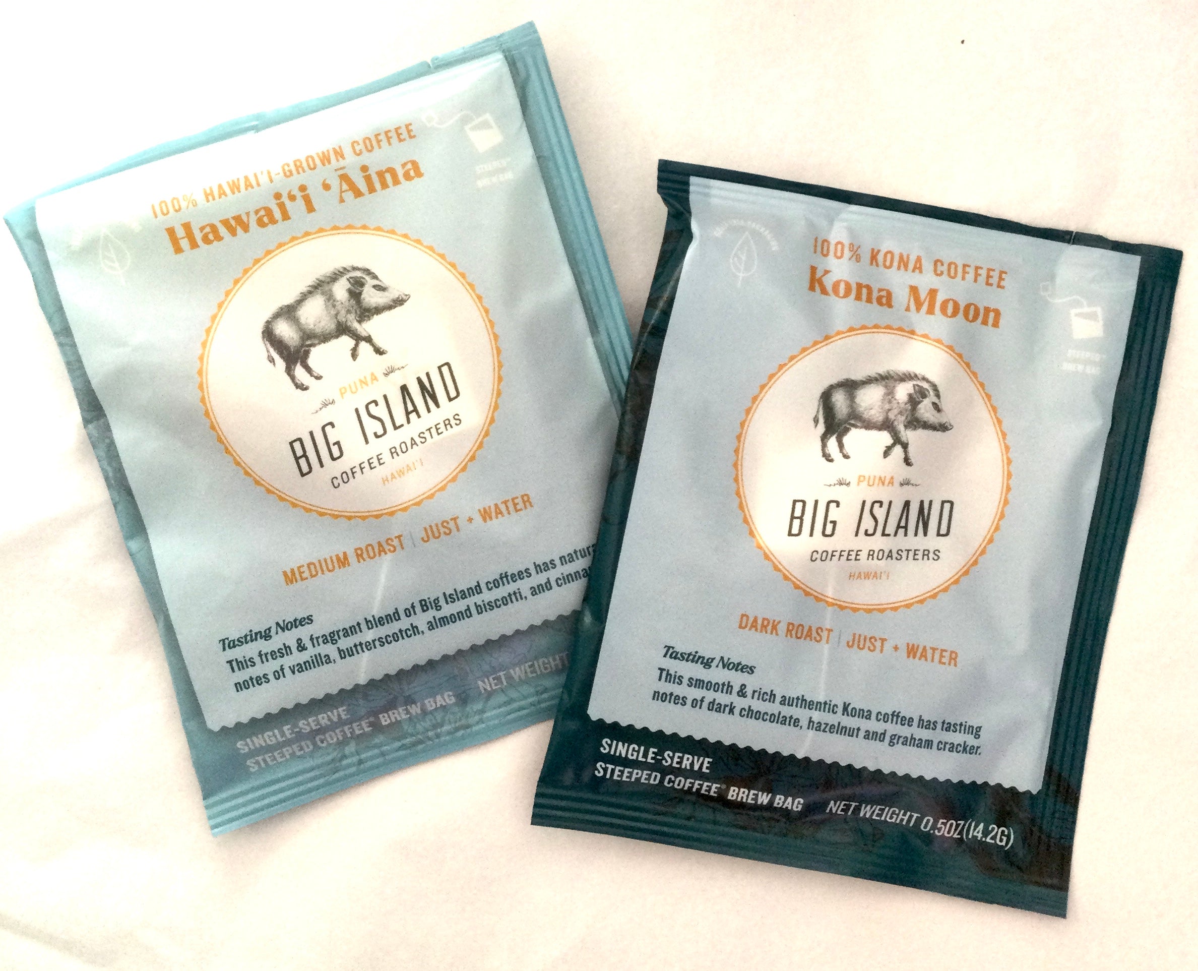 Big island 100% Kona - single serve coffee