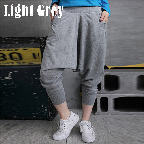 Women Hip Hop Pants Harem Pants Men Drop Crotch Trousers