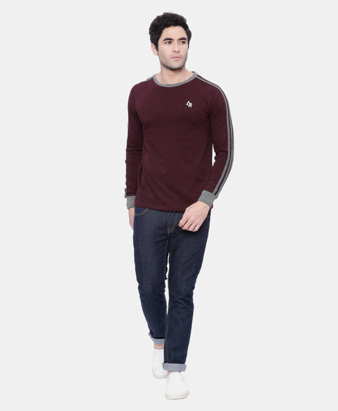 Buy S Men's Cotton Full Sleeve Stylish T-Shirt - ADRO