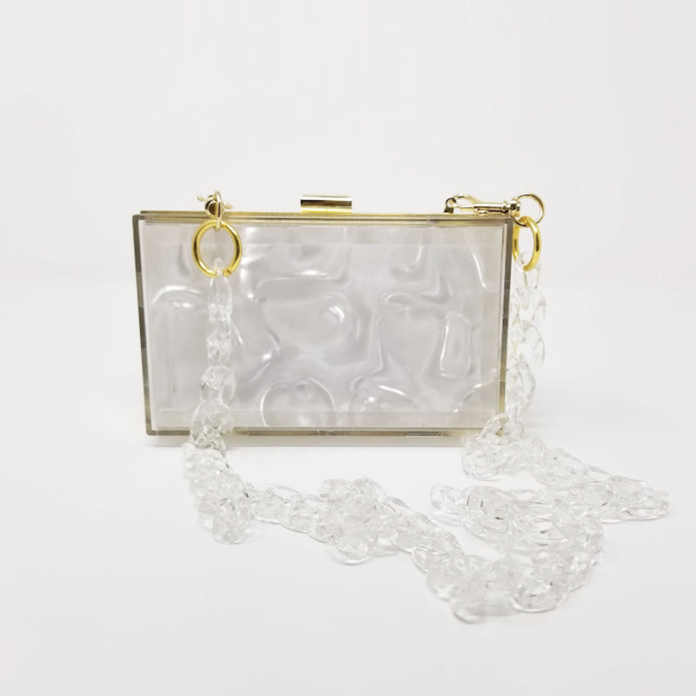 clear chain bag