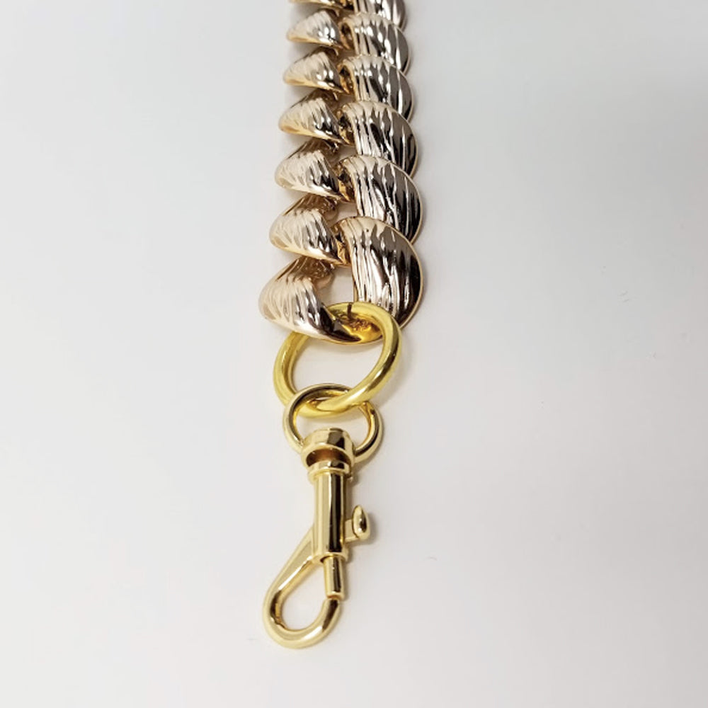 chunky chain bag strap