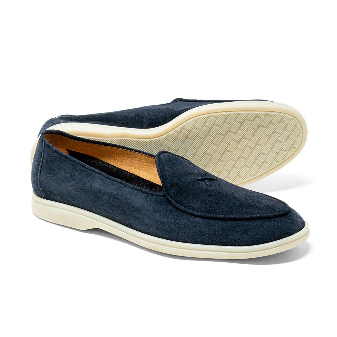 Men's Navy Suede Viaggio Loafer