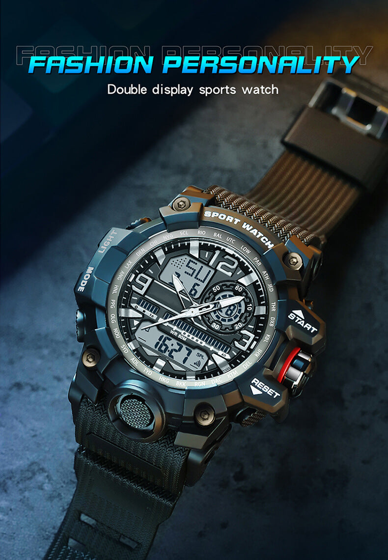 Reloj militar Findtime para hombre Reloj digital táctico impermeable grande analógico