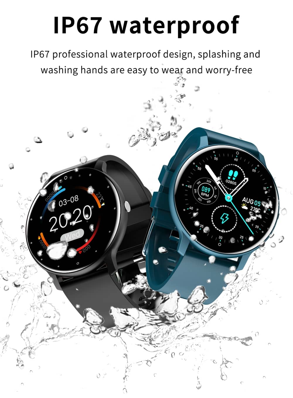 IP67 waterproof smart watch