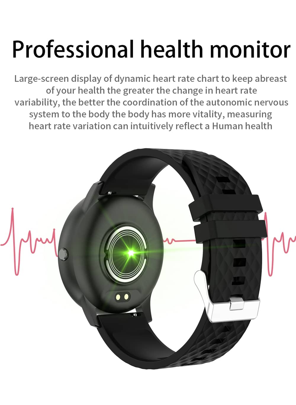Smart Watch with Heart Rate Blood Pressure Monitor Female Cycle Reminder-Findtime