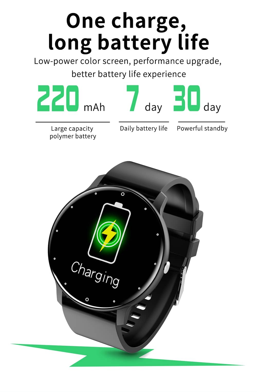 long battery smart watch