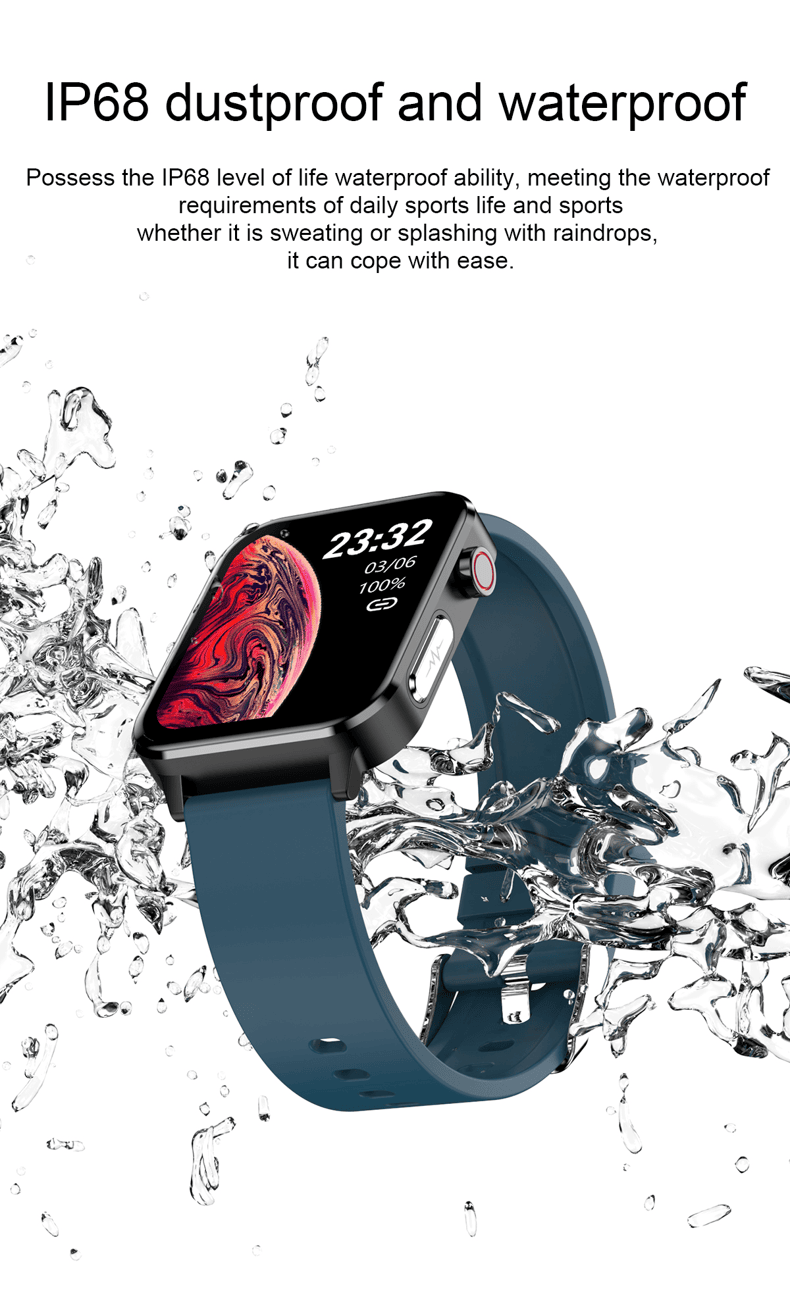 Reloj inteligente Findtime ECG con monitor de presión arterial, temperatura corporal, frecuencia cardíaca, oxígeno en sangre
