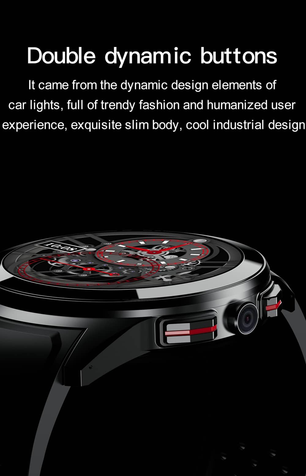 AMOLED 4G GPS Smart Watch Separate SIM Card HD Camera Blood Oxygen Heart Rate Monitor IP68 Waterproof Smart AI Assistant - Findtime