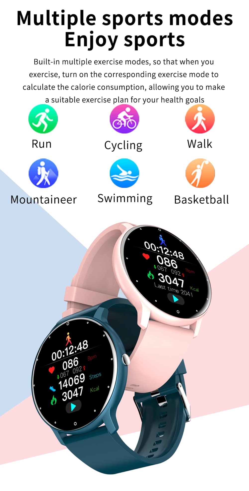 sports modes smart watch