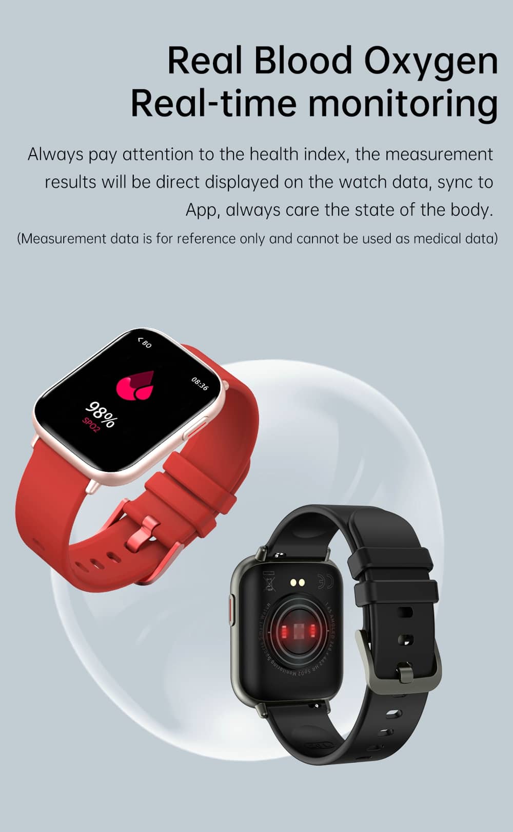 Ultra-thin Smart Watch with Heart Rate Blood Oxygen Monitor Female Cycle Reminder Respiratory Training Temperature Detection - Findtime