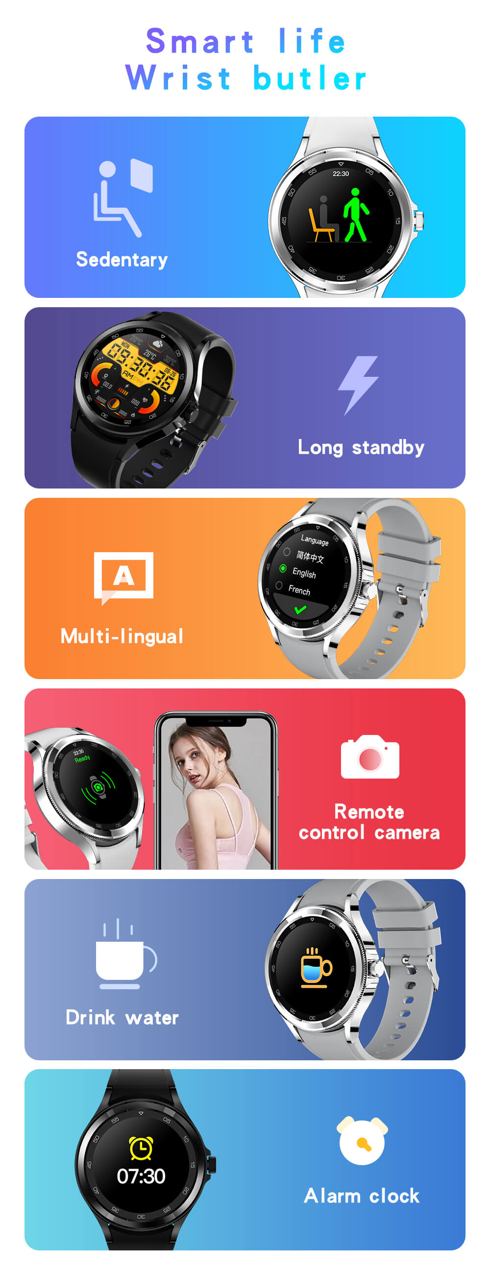Findtime Smart Watch Bluetooth Calling Blood Pressure Heart Rate Blood Oxygen Monitoring