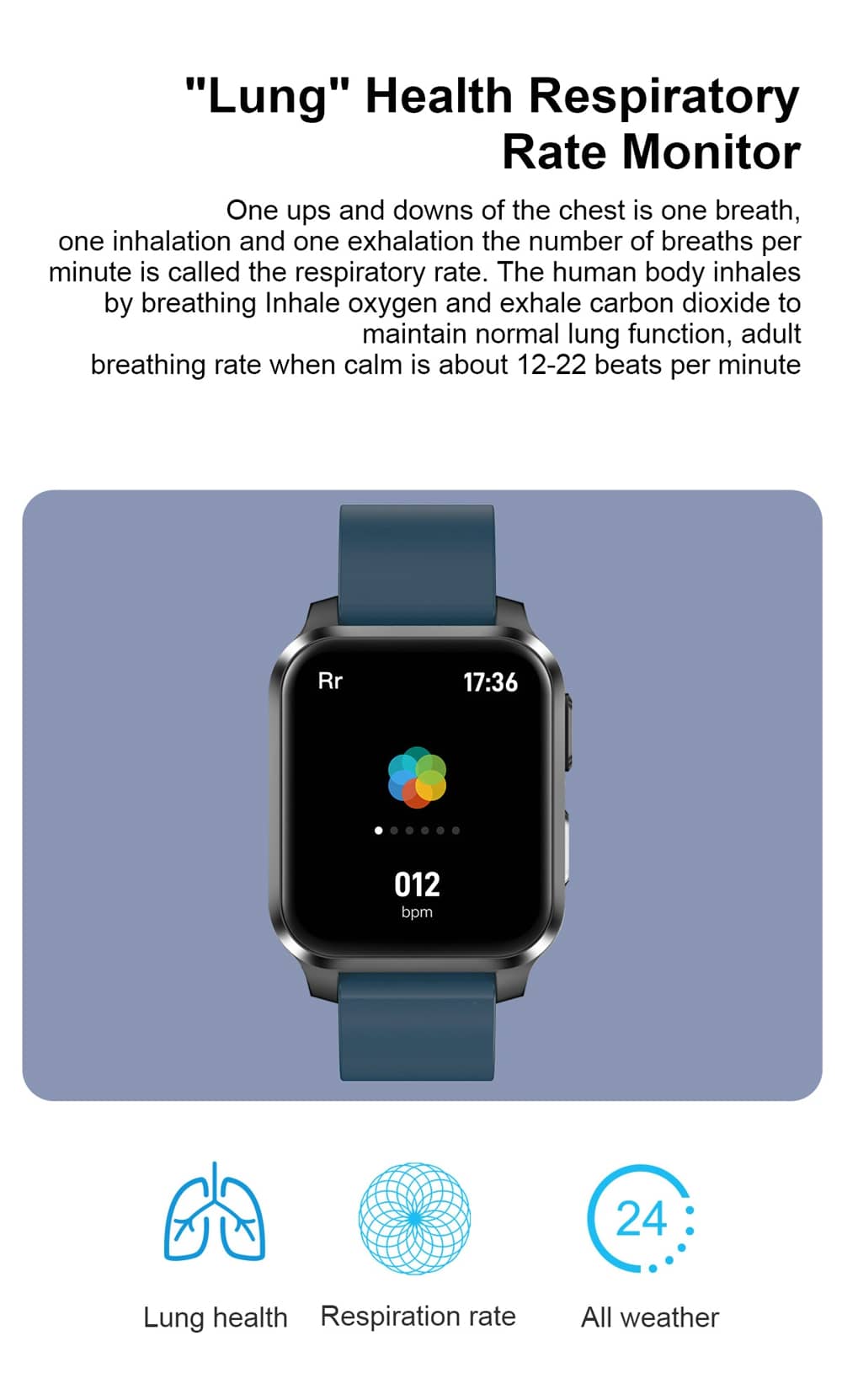 Reloj inteligente Findtime, Monitor de temperatura corporal, ECG, PPG, presión arterial, frecuencia cardíaca, oxígeno en sangre