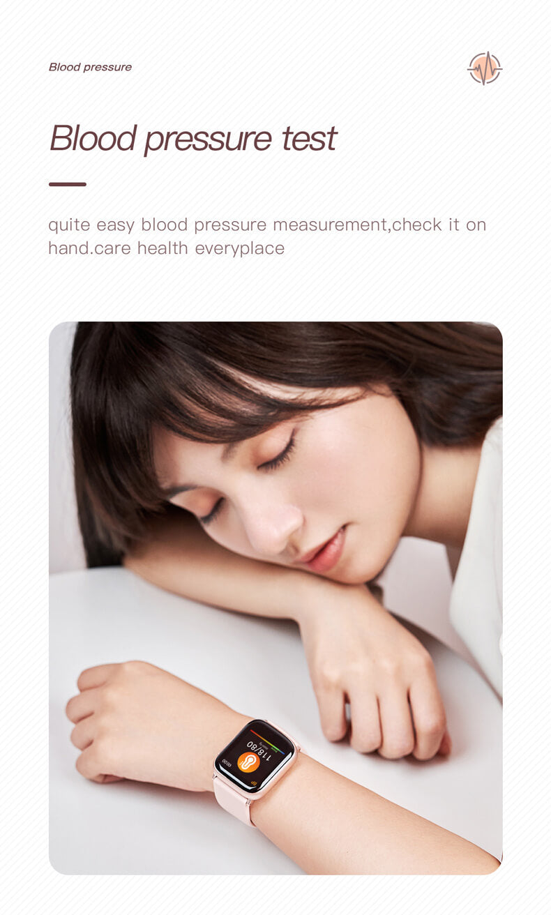 Findtime Smart Watch para mujeres ECG Presión arterial Oxígeno sanguíneo Monitor de frecuencia cardíaca