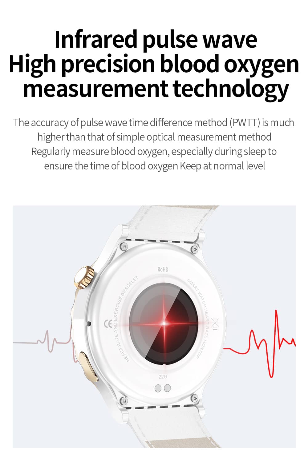 Findtime Smart Wathes for Women Monitor Blood Pressure Heart Rate SpO2 Bluetooth Calling