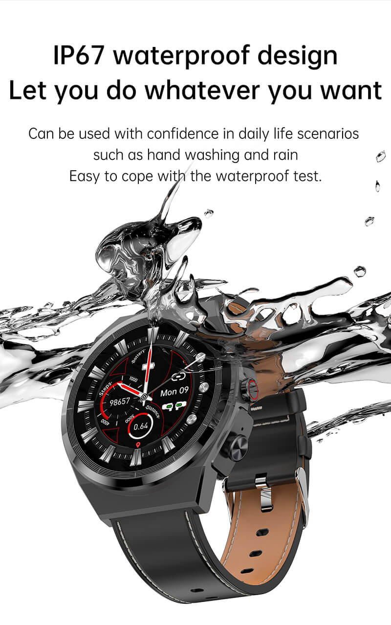 Findtime Smart Watch with Earbuds for Android Phone and iPhone