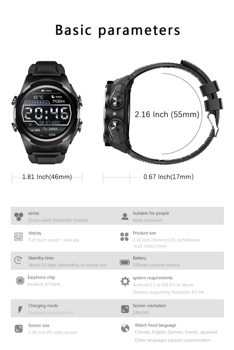 Findtime Smartwatch Buds 6