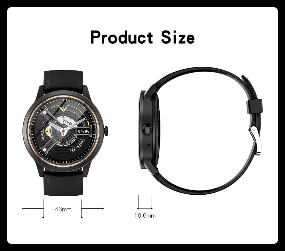 Reloj inteligente Findtime con presión arterial y frecuencia cardíaca Oxígeno en sangre Llamada Bluetooth