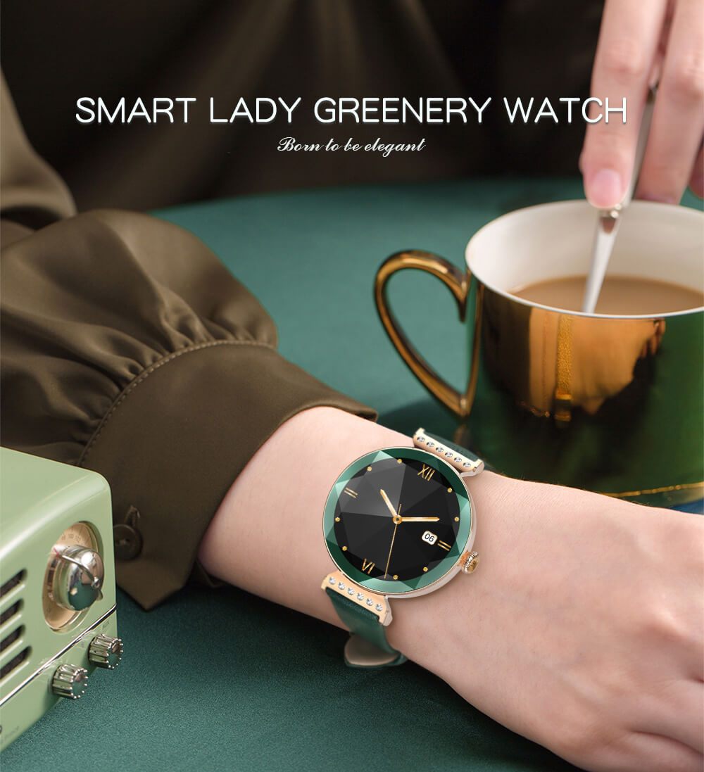 Findtime Luxury Smart Watches for Women with Real-time Heart Rate Monitoring IP68 Waterproof