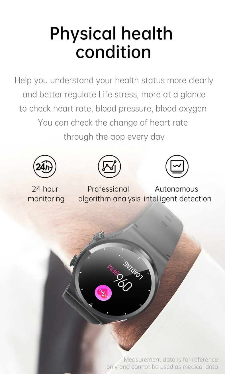 Findtime Smart Watch with Earbuds for Blood Pressure Heart Rate Blood Oxygen Monitor