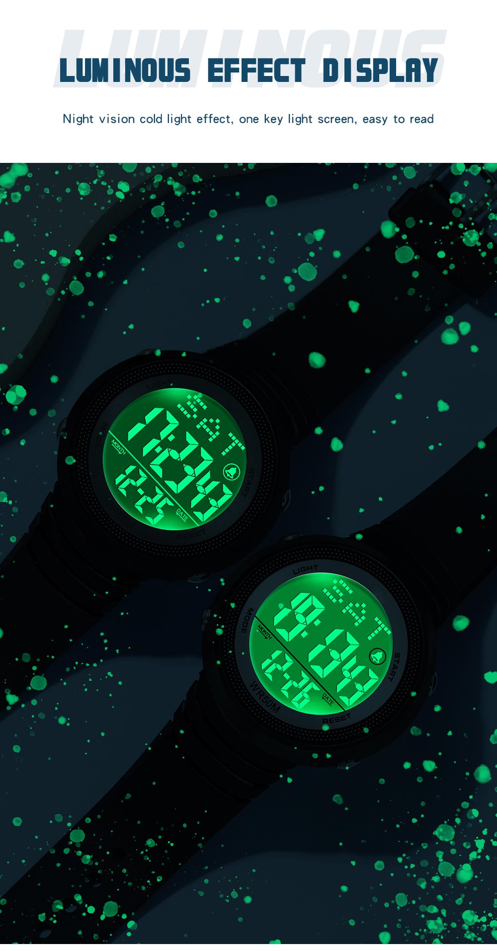 waterproof digital watches