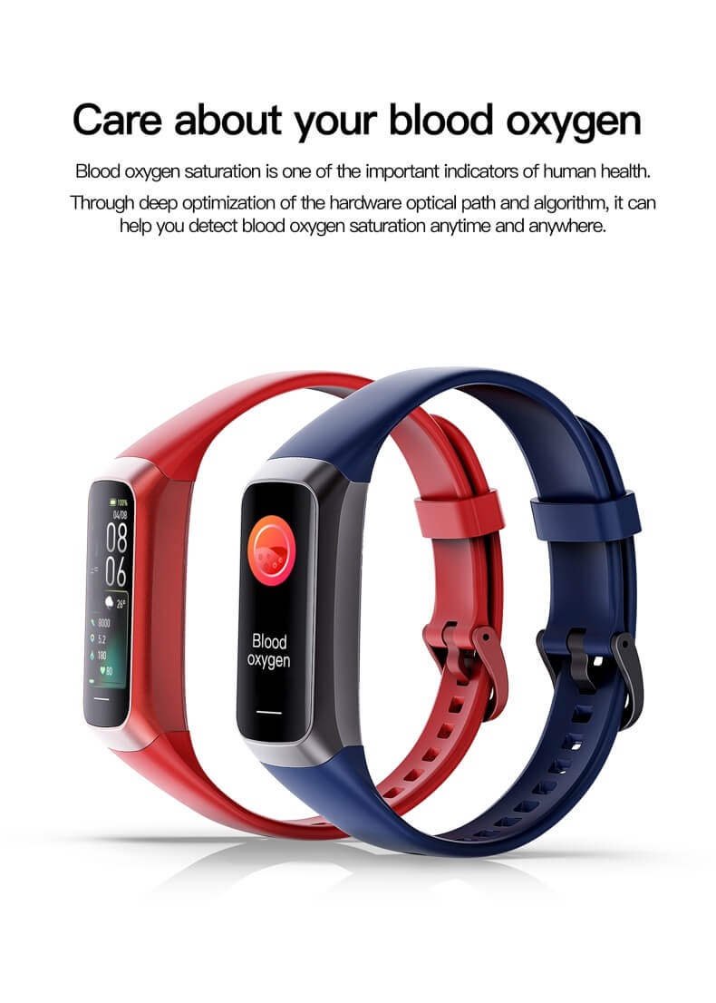 Findtime Fitness Tracker Watch Blood Pressure Monitor Heart Rate Blood Oxygen Body Temperature