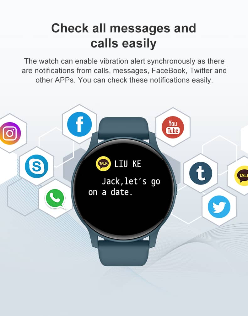 Findtime Smart Watch mit Blutdruck-Herzfrequenz-Blutsauerstoffmonitor für Andriod- und IOS-Telefone