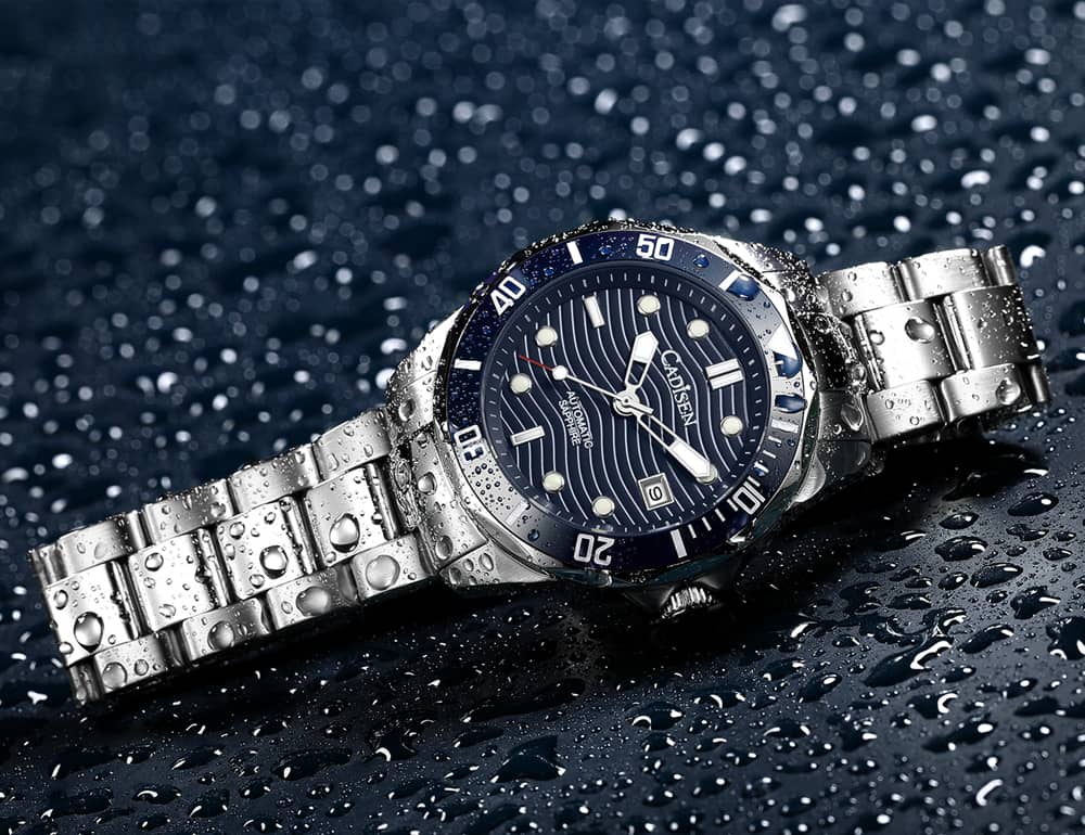 Products Men's Mechanical Automatic Wrist Watches Stainless Steel Self-Winding Sapphire Crystal Waterproof Luminous