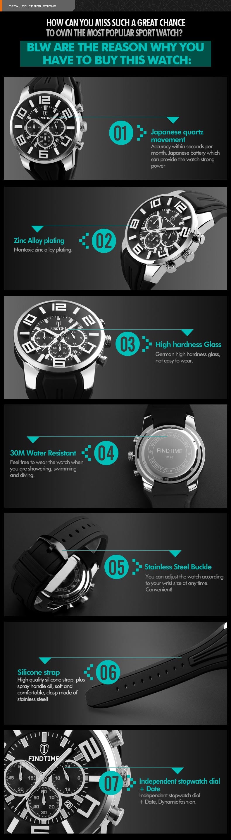 quartz watch details