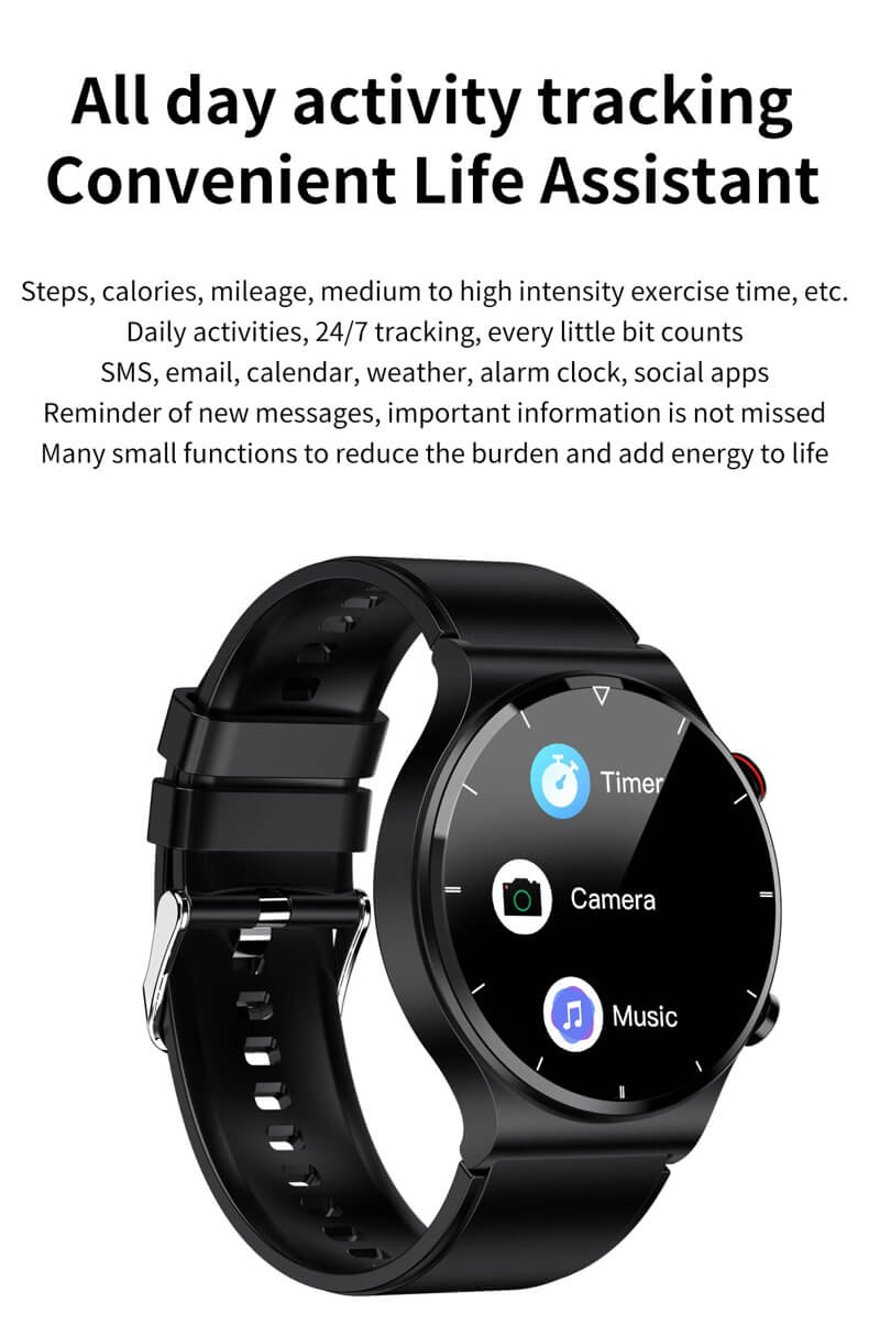 Findtime ECG Smart Watch Monitor Body Temperature Blood Pressure Heart rate Blood Oxygen Respiratory Rate