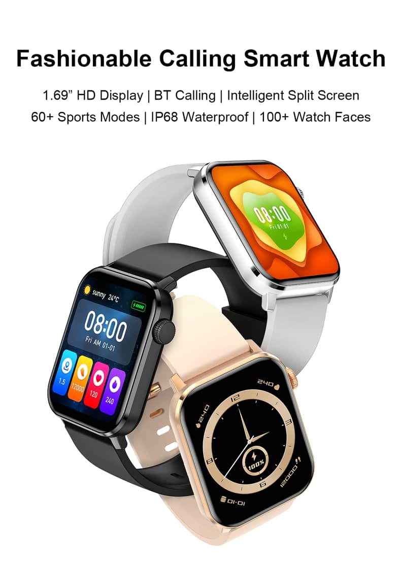 Findtime Smart Watch with Blood Pressure Heart Rate Blood Oxygen Bluetooth Calling