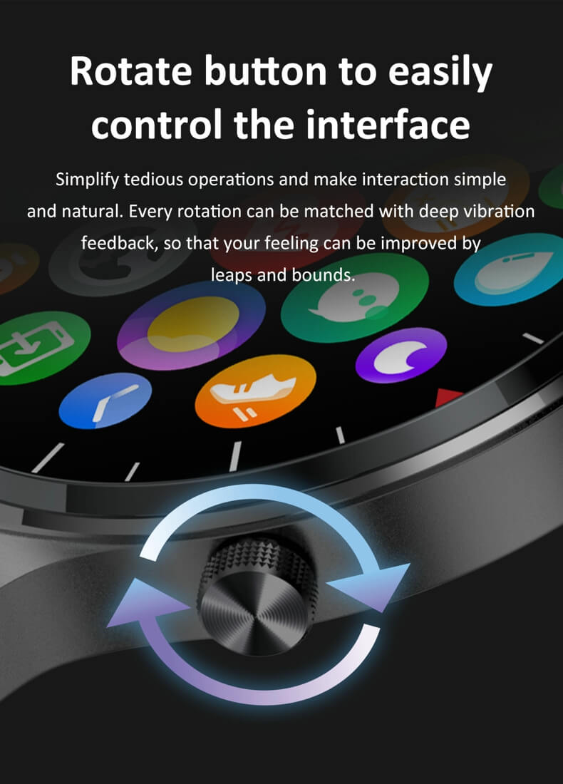 Reloj inteligente de presión arterial Findtime con monitor de frecuencia cardíaca SpO2 Llamadas Bluetooth