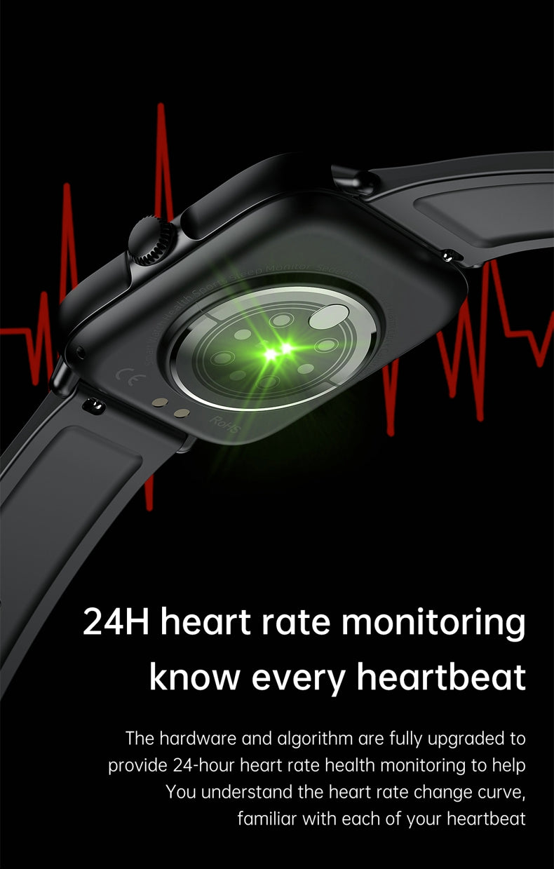 Findtime Smart Watch Blood Pressure Body Temperature Monitor Bluetooth Calling