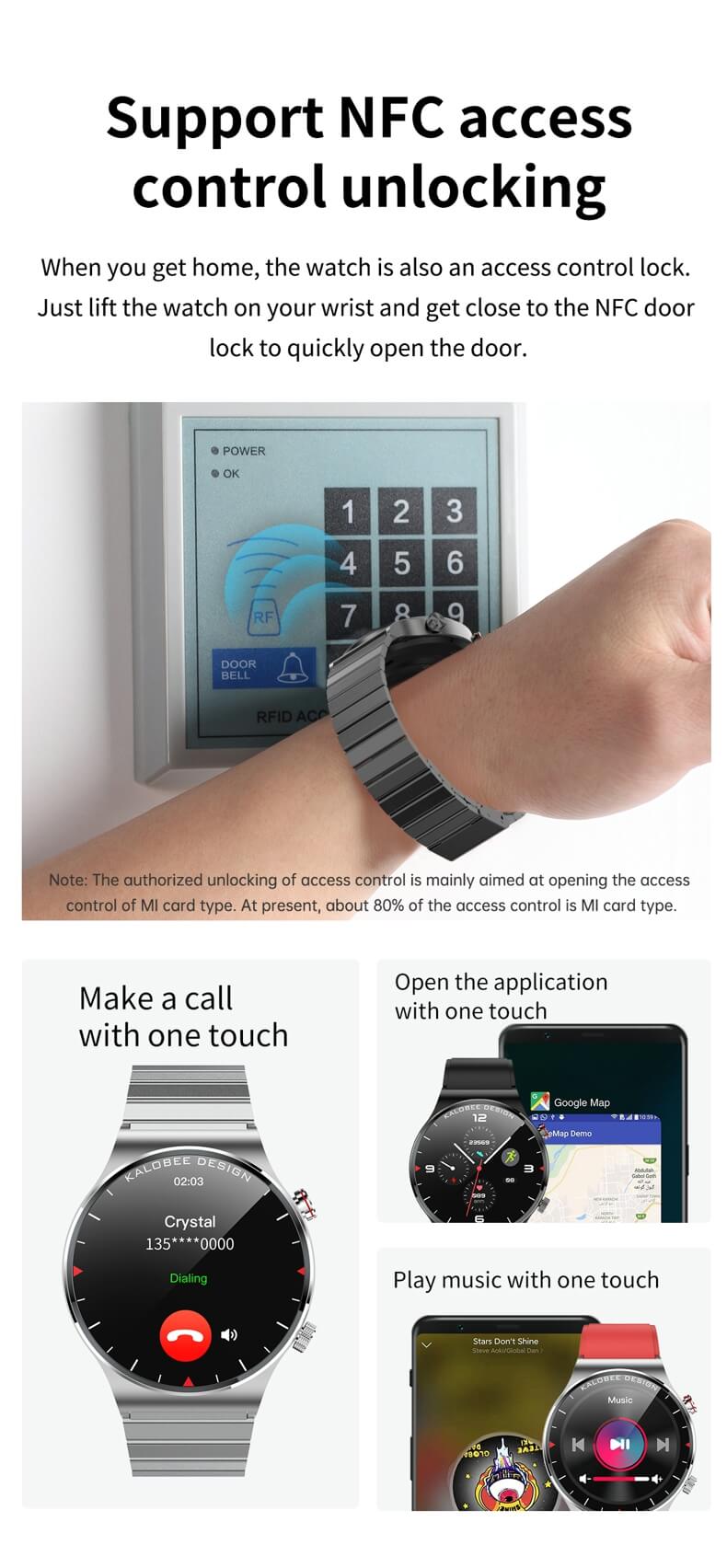 Reloj inteligente de presión arterial Findtime con monitor de frecuencia cardíaca SpO2 Llamadas Bluetooth