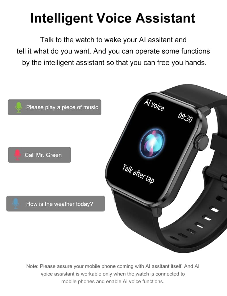 Findtime Smart Watch with Blood Pressure Heart Rate Blood Oxygen Bluetooth Calling