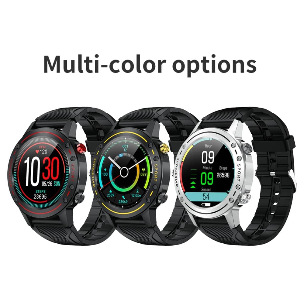 Findtime Smart Watch Monitor Blood Pressure Heart Rate SpO2 Body Temperature with Bluetooth Calling IP68 Waterproof