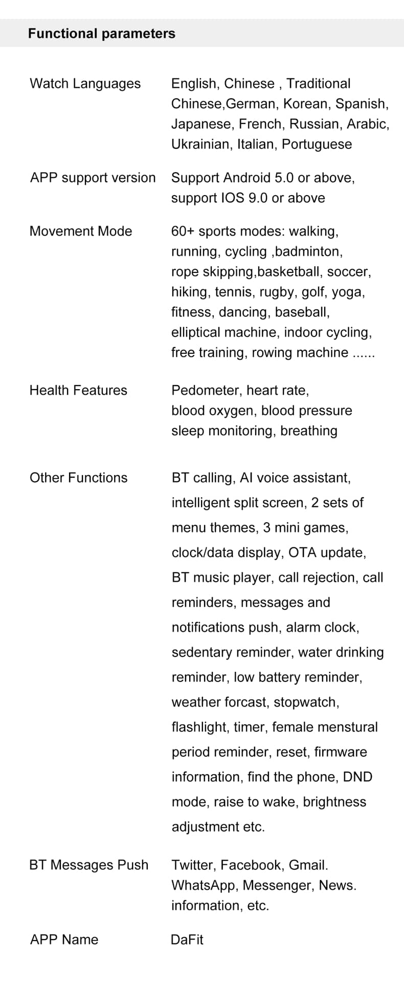 Reloj inteligente Findtime con presión arterial, frecuencia cardíaca, oxígeno en sangre, llamadas Bluetooth