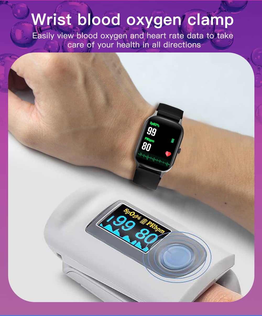 Findtime Smart Watch Body Temperature Blood Pressure Heart Rate Monitor