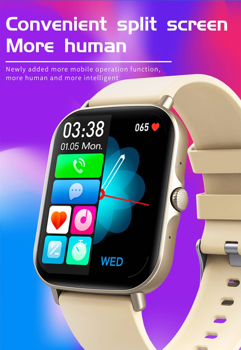 Findtime Smart Watch Blood Temperature Monitoring Bluetooth Calling