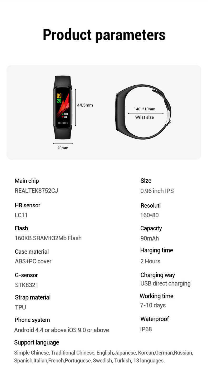 Findtime Fitness Tracker S6