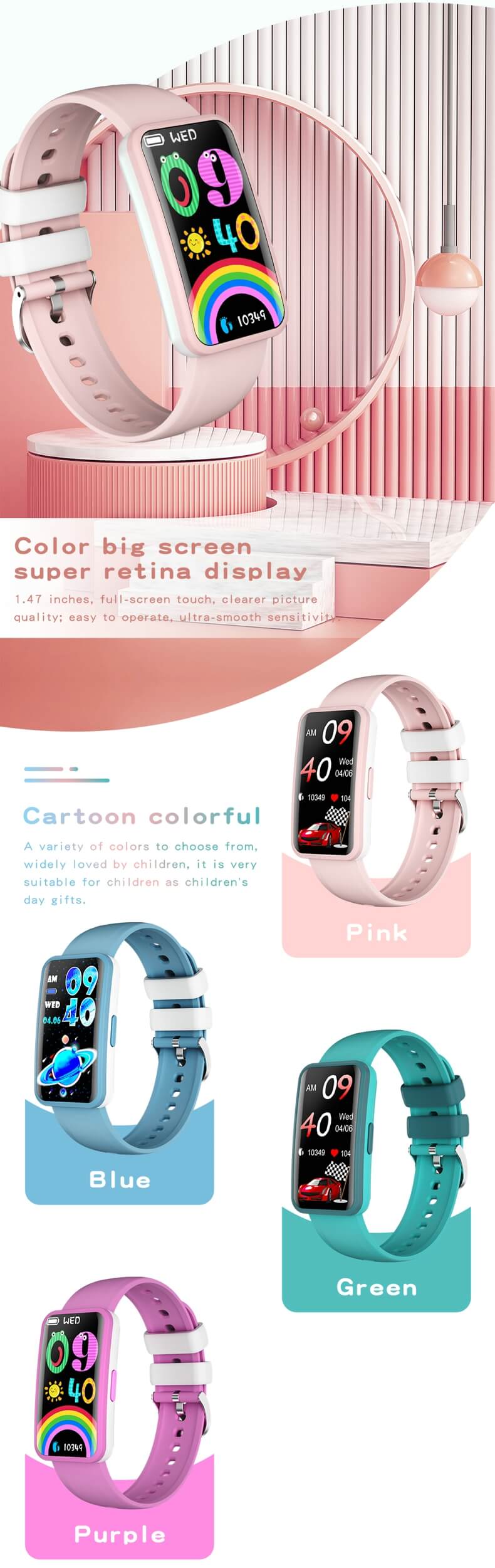 Findtime Kids Fitness Tracker 4