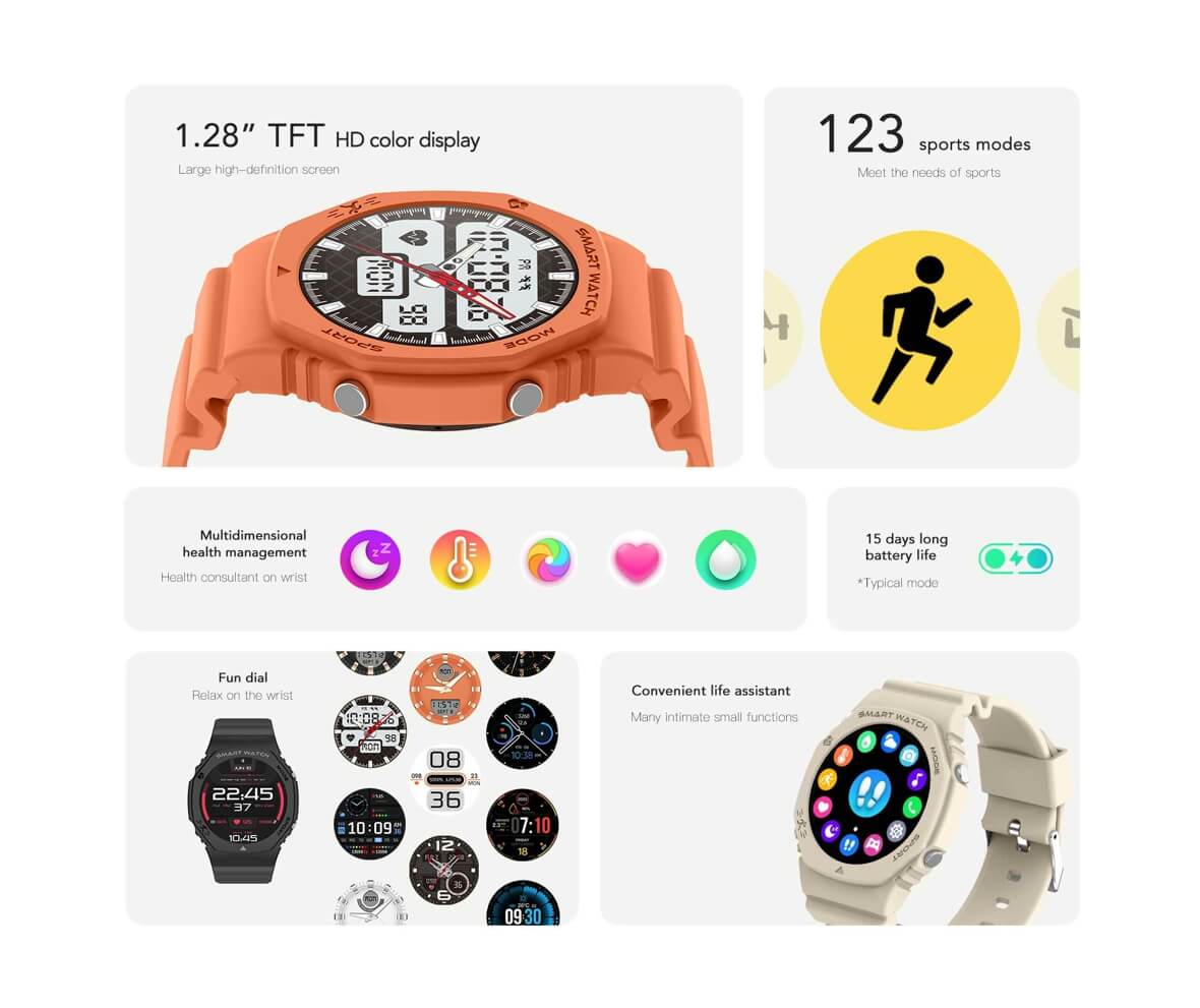 Findtime Smartwatch Pro 70 function