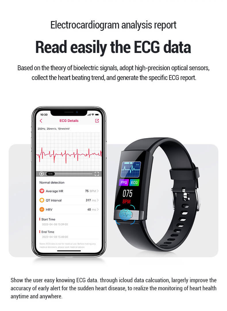 EKG-Überwachung Fitness-Tracker