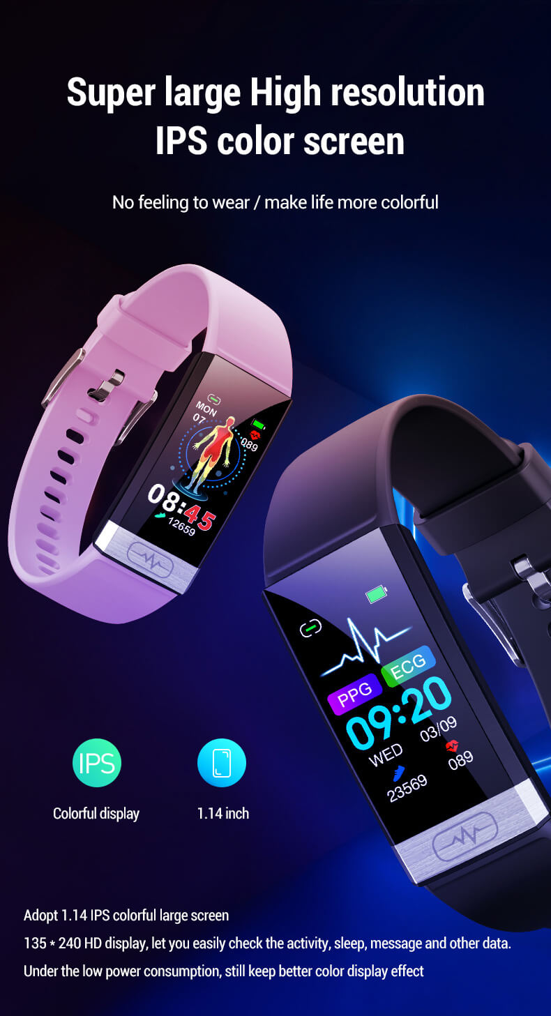large screen fitness tracker