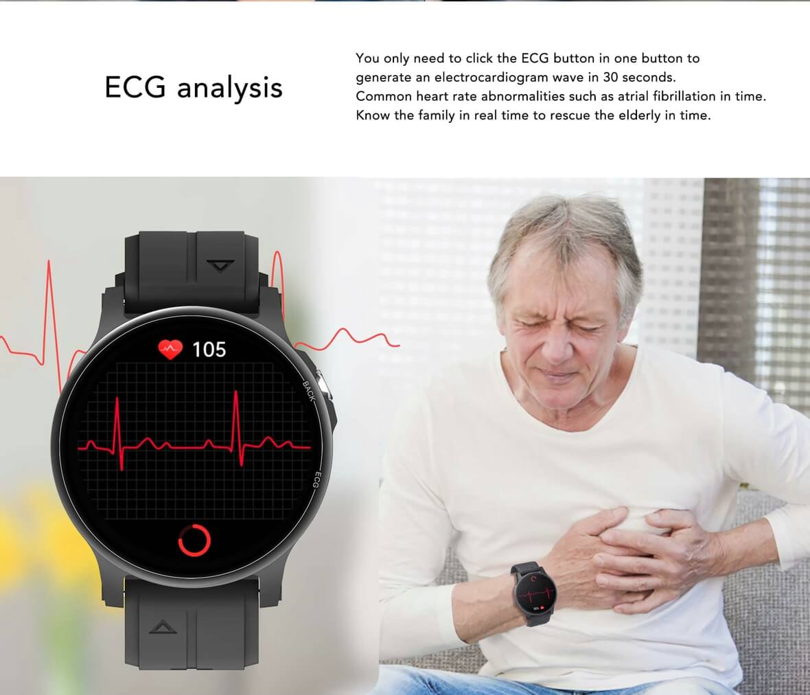 smart watch with ecg