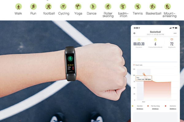 fitness tracker can change various sports modes