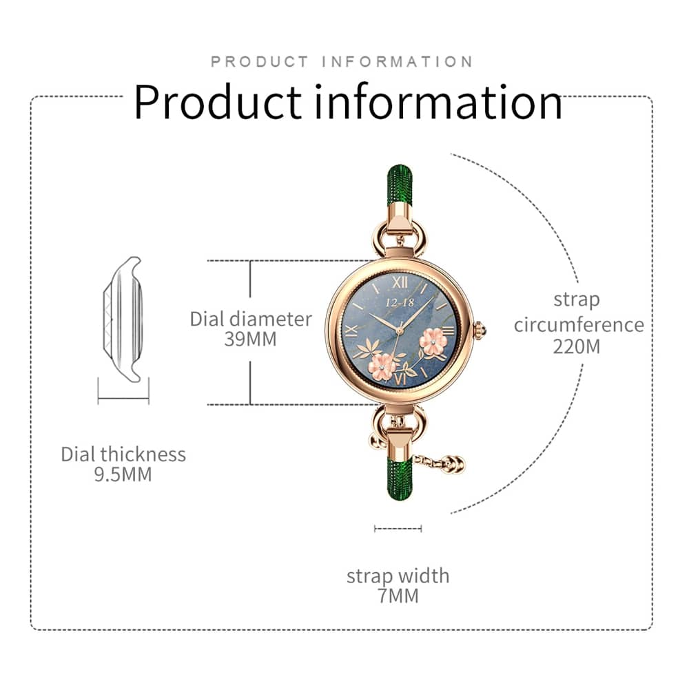 Findtime Reloj inteligente para mujer con monitor de presión arterial Ritmo cardíaco Oxígeno en sangre